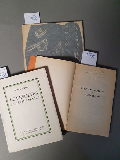 BRETON André. LE REVOLVER À CHEVEUX BLANCS. Paris, Cahiers Libres, 1932. In-8, broché.
Édition...