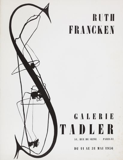 GALERIE STADLER. 
- CATALOGUE D'EXPOSITION RUTH FRANCKEN. Galerie Stadler, 11-31...