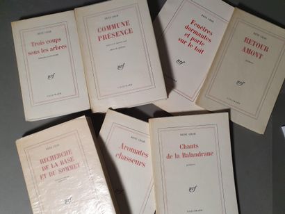 CHAR René. RECHERCHE DE LA BASE ET DU SOMMET. Paris, Gallimard, 1965. In-8, broché.
Nouvelle...