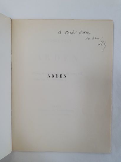 LELY Gilbert. ARDEN. Paris, Librairie du Luxembourg, 1933. In-4, broché.
Édition...