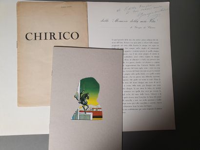 [CHIRICO Giorgio de].BARNES Albert C. CHIRICO. [1926]. In-8, agrafé.
Édition originale....