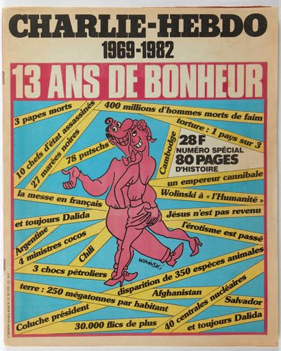 null REVUE CHARLIE HEBDO. N° 1 du 23 novembre 1970 au n° 547 du 6 mai 1981. Couvertures...