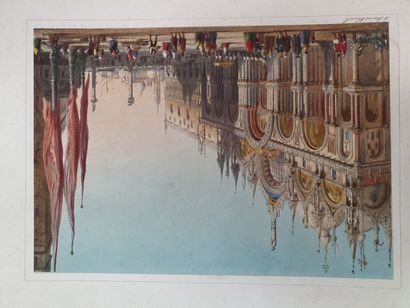 PRICE (Lake). Interiors and exteriors in Venice. London, McLean, 1843. Large folio,...