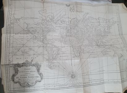 LA HARPE, Jean-François de. Atlas pour l'Abrégé des Voyages. Paris, Moutardier, ca....