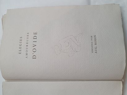 OVIDE. Elegies in love. S.l. [Paris, P. Gonin], 1935. In-4, in sheets, cover, folder...