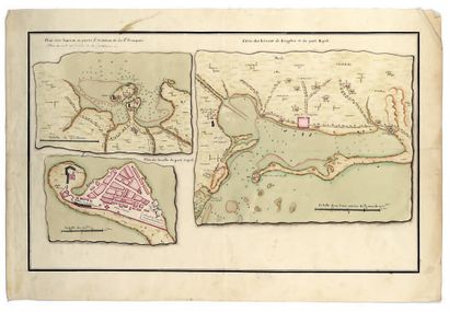 null ANONYMOUS MANUSCRIPT. Map of the harbours and ports of St. Anthony and St. Francis....