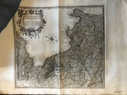 HERMIL, Antonio. / LIBERATI, Gioseppe & Weber, Carlo. Mappa di Pozzuoli secondo lo...
