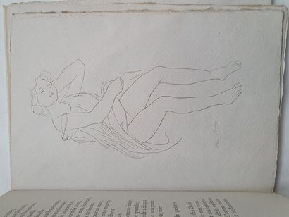 OVIDE. Elegies in love. S.l. [Paris, P. Gonin], 1935. In-4, in sheets, cover, folder...