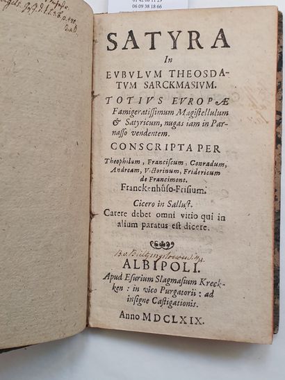 PELLISSON-FONTANIER (Paul). La Feste d'Erbaud. Du 8 Octobre 1668 descrite par Mr...