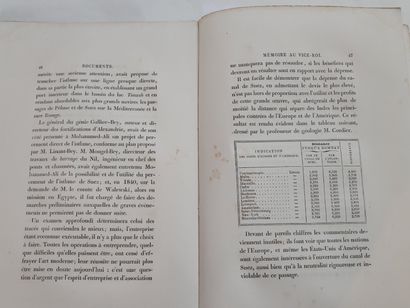 Lesseps (Ferdinand de). Percement de l'Isthme de Suez. Exposé des documents officiels....