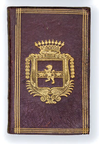 null ALMANACH royal. Paris, Veuve D'Houry, 1787. In-12, maroquin rouge, triple filet,...