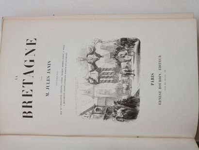 JANIN (Jules). La Bretagne. Paris, Ernest Bourdin, s.d. [1844]. Grand in-8, percaline...
