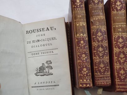 ROUSSEAU (Jean-Jacques). Oeuvres diverses. Paris, Cazin, 1781. Ensemble 36 volumes...