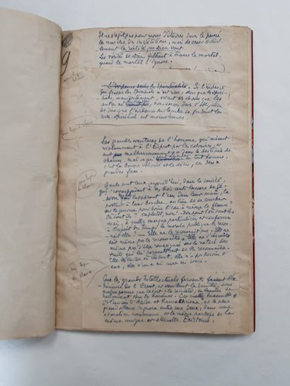 CHÂTEAUBRIANT (Alphonse van Bredenbeck de) (1877-1951) - Investigations. Manuscript...