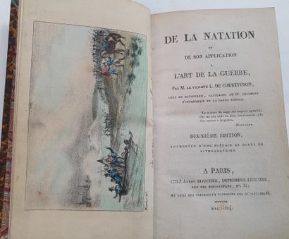 COURTIVRON (vicomte de). De la natation et de son application à l'art de la guerre....