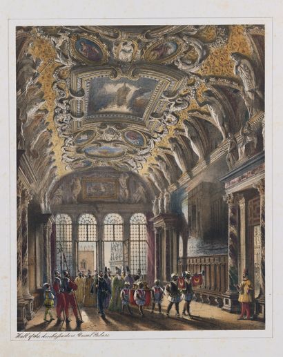 PRICE (Lake). Interiors and exteriors in Venice. London, McLean, 1843. Large folio,...