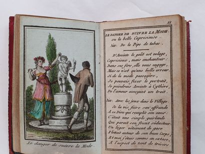 null DÉLICES de la mode et du bon goût (Les). Paris, Janet, s.d. [calendrier dépliant...