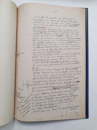 LA VARENDE (Jean de) (1887-1959) - Both stories by Guy de Hautemer. Autograph manuscript,...