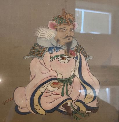 null Ensemble de quatre peintures sur soie
Japon, XIXème siècle