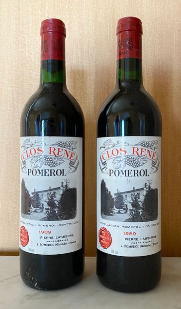null 
2 bouteilles CLOS RENE - POMEROL 1989                                                                                                        

Etiquettes...