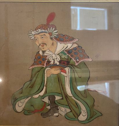 null Ensemble de quatre peintures sur soie
Japon, XIXème siècle