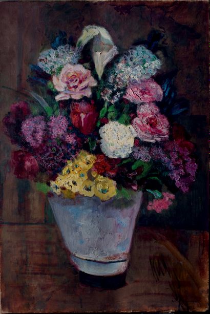 Victor CHARRETON, 1864-1936 Flowering vase
Oil on canvas
Signed lower right
73 x...