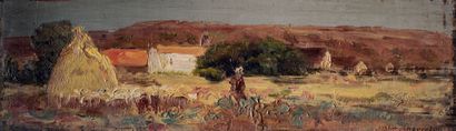 Victor CHARRETON, 1864-1936 Summer
Oil on panel
Signed lower right
10 x 35 cm
BIBLIOGRAPHY
R....