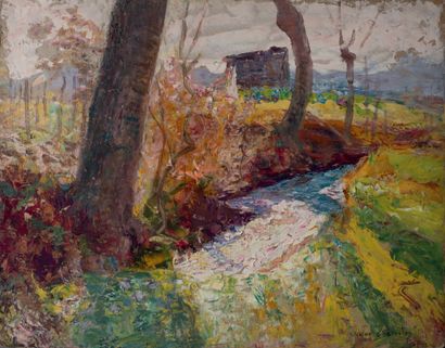 Victor CHARRETON, 1864-1936 
November, Autumn Winter



Oil on double-sided cardboard



Signed...