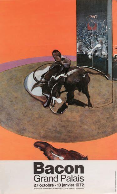 Francis Bacon (britannique, 1909-1992) (d'après) Affiche pour l'exposition de l'artiste...