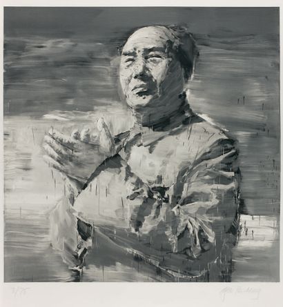 Yan Pei-Ming (français d'origine chinoise, né en 1960) Mao. (Pl. pour le portefeuille...