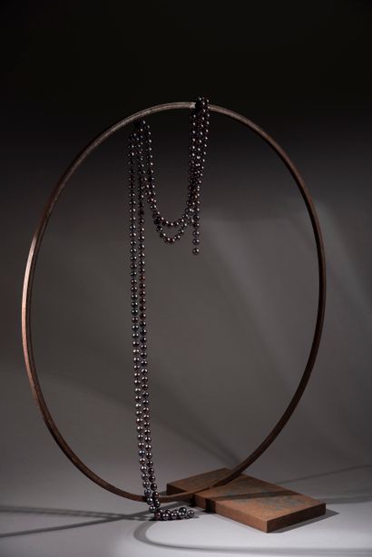 Angela Pintaldi Angela Pintaldi Collier Perles noires L. 177 cm