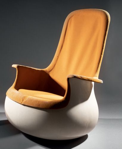 Marc HELD (né en 1932) & KNOLL (éditeur) Culbuto armchair, large model created in...