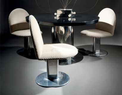 Ettore SOTTSASS (1917-2007) & POLTRONOVA (éditeur) Three chairs called Harlow, model...