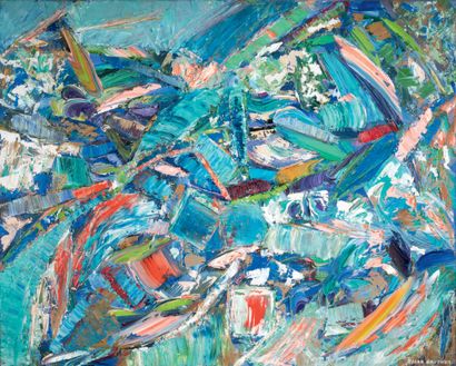 Oscar GAUTHIER (1921-2009) L'eau vive, 1959
Oil on canvas signed lower right and...