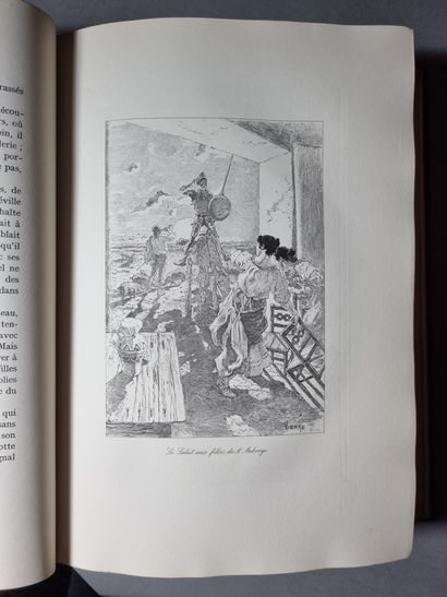 CERVANTES. L'Ingénieux hidalgo Don Quichotte de la Manche. Paris, Hachette, 1909....