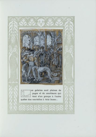 DAUDET (Alphonse). La Mort du dauphin. Paris, A. et F. Ferroud, 1907. In-4, maroquin...