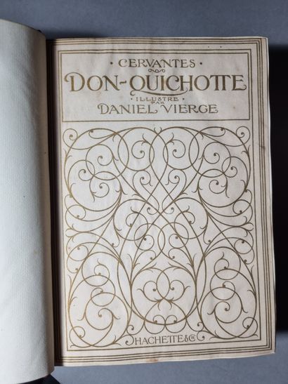 CERVANTES. L'Ingénieux hidalgo Don Quichotte de la Manche. Paris, Hachette, 1909....