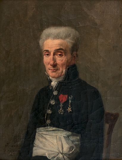 Louise-Adéone DROLLING (Paris 1797-1834) Portrait of a man with the Legion of Honour
Portrait...