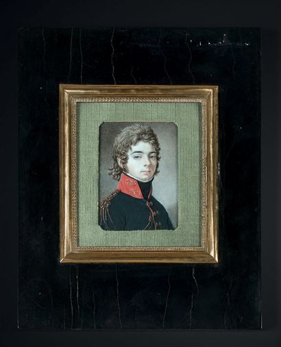 Ecole russe du début du XIXe siècle 
Portrait du général Worontzoff en uniforme en...