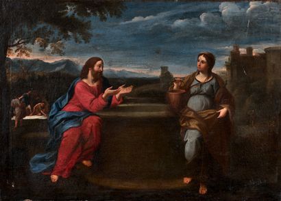 École ITALIENNE vers 1640 Le Christ et la samaritaine
Toile
44 x 60 cm
Sans cadre
Reprise...