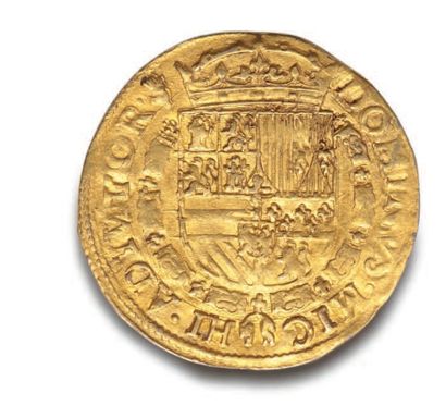 null BELGIQUE : Philippe II d'Espagne (1555-1576)
Réal d'or. Anvers. 5,30 g.
Fr....