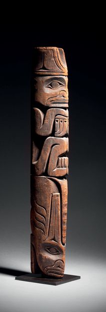 Totem pole, British Columbia, Canada Early...
