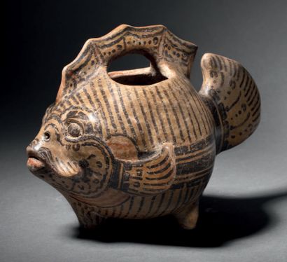 null FISH EFFIGY VESSEL Veracruz culture, Cerro de las Mesas, Gulf Coast, Mexico
Early...