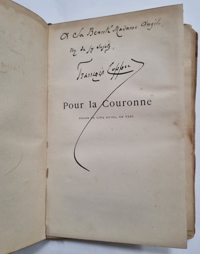 COPPÉE (François). For the crown. Drama in five acts, in verse. Paris, Alphonse Lemerre,...