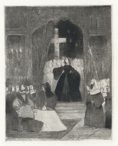 HUGO (Victor). Lucrèce Borgia. Paris, Eugène Renduel, 1833. In-8, demi-maroquin rouge...