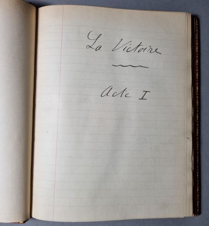 PAYEN (Albert Liénard dit Louis). La Victoire - pièce en 3 actes. Manuscrit autographe,...