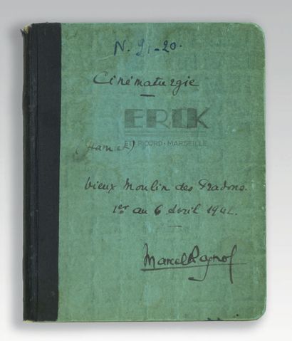 PAGNOL (Marcel). Cinématurgie (Hamlet). Autograph manuscript signed (on the cover),...