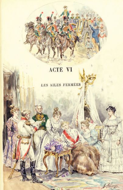 ROSTAND (Edmond). L'Aiglon. Drama in six acts, in verse. Paris, Librairie Charpentier...
