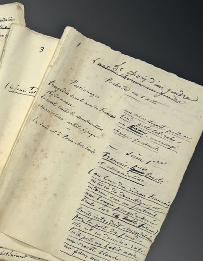 LABICHE (Eugène). Le choix d'un gendre - "Pochade en 1 acte". Autograph manuscript,...
