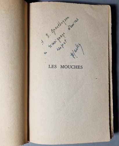 SARTRE (Jean-Paul). Les Mouches. Paris, Gallimard, NRF, 1943.
In-12, paperback, untrimmed.
First...